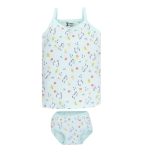 طقم بناتي توب مطبوع ألوان