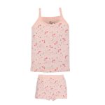 ⁦طقم بناتي توب هوت شورت مطبوع ألوان⁩ - الصورة ⁦2⁩